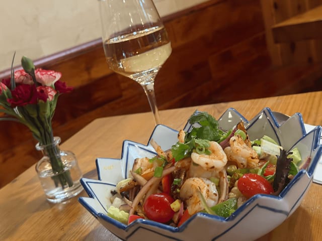 Grilled Shrimp Salad.