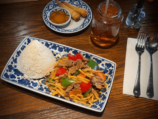 Spicy Bamboo Shoot Lunch Entree.