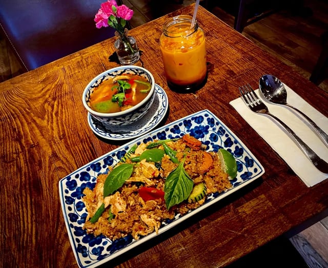 Basil Fried Rice Lunch Entree.