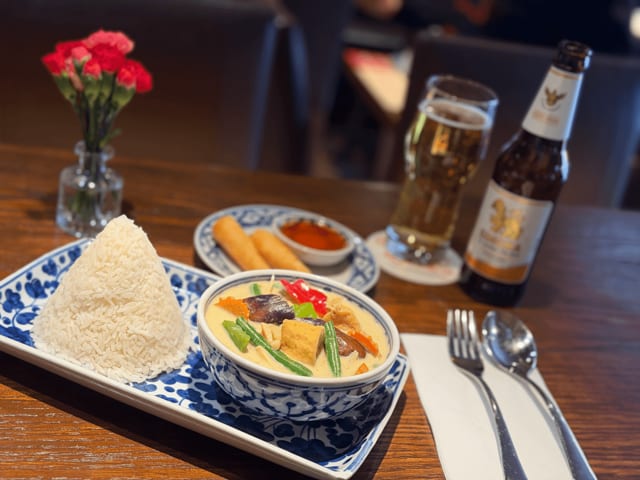 Green Curry Lunch Entree.