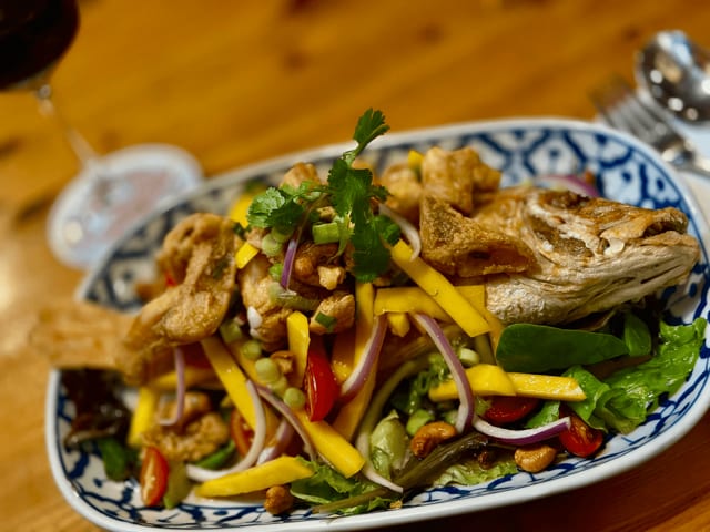 Crispy Red Snapper Mango.