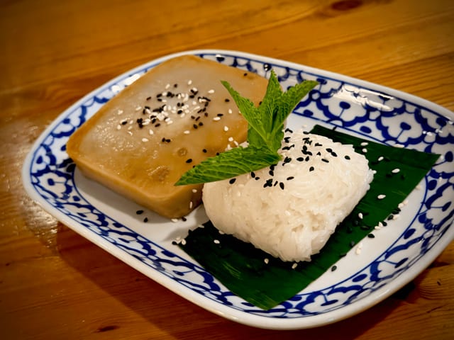 Baked Taro Custard.