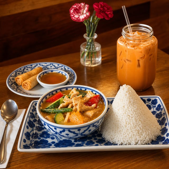 Red Curry Lunch Entree.