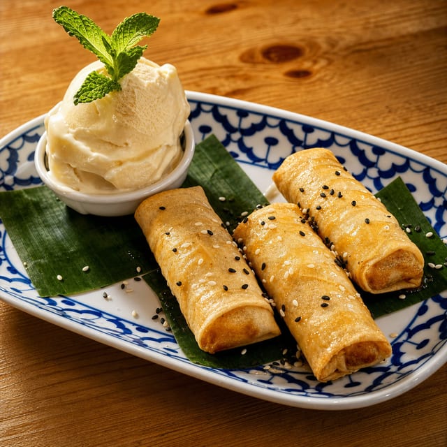 Banana Spring Roll.