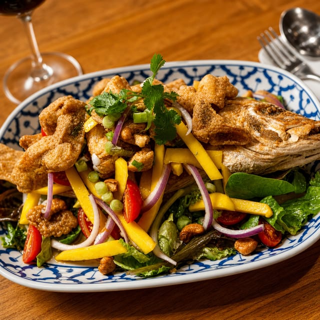 Crispy Red Snapper Mango.