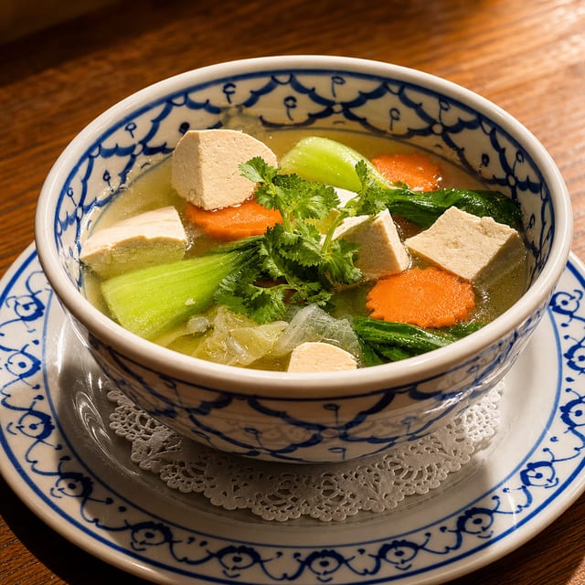 Tofu & Vegetable Soup.