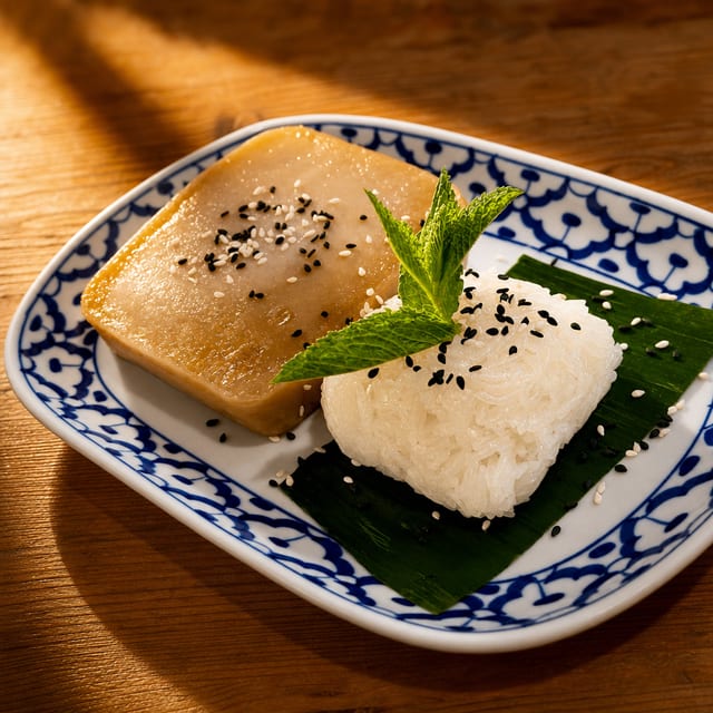 Baked Taro Custard.
