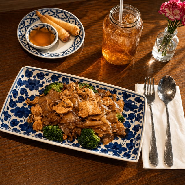 Pad See Ew Lunch Entree.